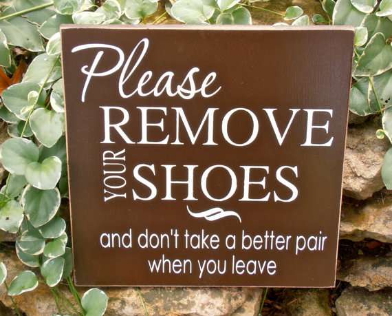 勧誘お断り や 靴を脱いでください という玄関に置く看板が面白い Dallajapa Com